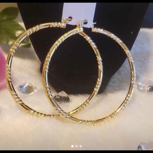 earring 14 k new gold oro laminado